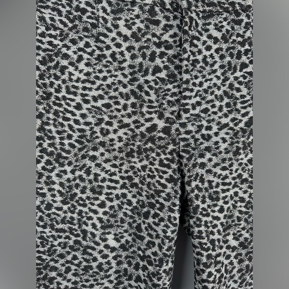 Banana Republic Sloan Metallic Leopard Print Pants Slimming Ankle Crop 8 #510213 - Picture 7 of 11